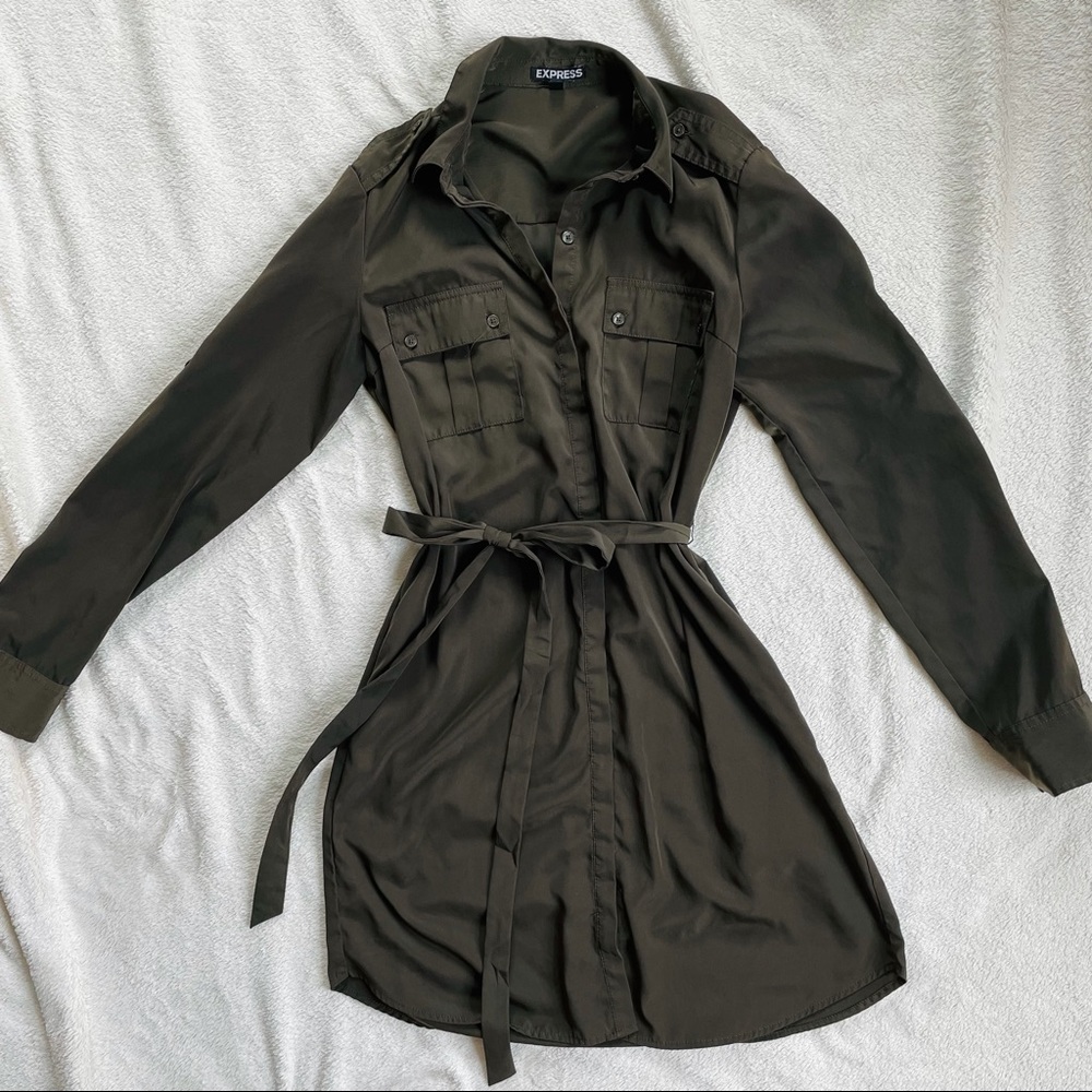 Express Utility Shirt Dress
